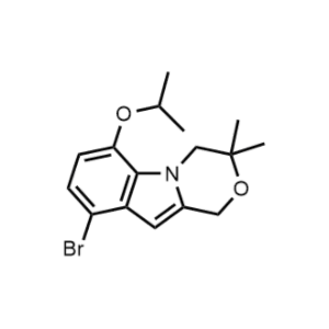 9-Bromo-6-isopropoxy-3,3-dimethyl-3,4-dihydro-1H-[1,4]oxazino[4,3-a]indole|CS-1181278