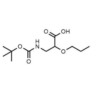 3-((tert-Butoxycarbonyl)amino)-2-propoxypropanoic acid|CS-1183261