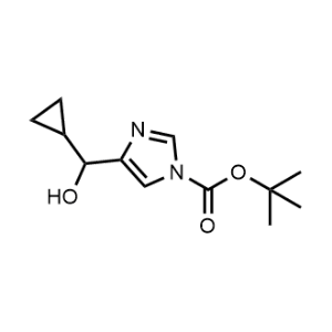 tert-Butyl 4-(cyclopropyl(hydroxy)methyl)-1H-imidazole-1-carboxylate|CS-1183502