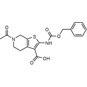 6-Acetyl-2-(((benzyloxy)carbonyl)amino)-4,5,6,7-tetrahydrothieno[2,3-c]pyridine-3-carboxylic acid|CS-1183794