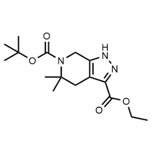 6-(tert-Butyl) 3-ethyl 5,5-dimethyl-1,4,5,7-tetrahydro-6H-pyrazolo[3,4-c]pyridine-3,6-dicarboxylate|CS-1184086
