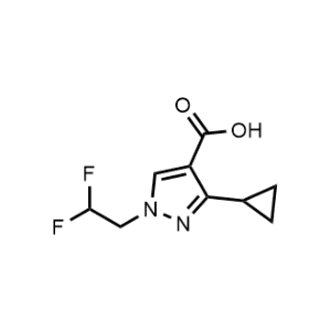 3-Cyclopropyl-1-(2,2-difluoroethyl)-1H-pyrazole-4-carboxylic acid|CS-1184820