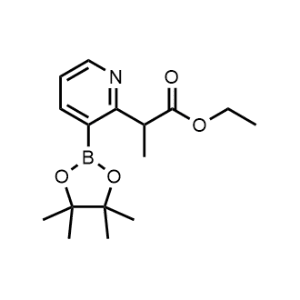 Ethyl 2-(3-(4,4,5,5-tetramethyl-1,3,2-dioxaborolan-2-yl)pyridin-2-yl)propanoate|CS-1184954