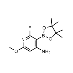 2-Fluoro-6-methoxy-3-(4,4,5,5-tetramethyl-1,3,2-dioxaborolan-2-yl)pyridin-4-amine|CS-1184975