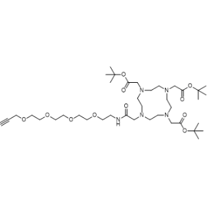 Tri-tert-butyl 2,2',2''-(10-(2-oxo-6,9,12,15-tetraoxa-3-azaoctadec-17-yn-1-yl)-1,4,7,10-tetraazacyclododecane-1,4,7-triyl)triacetate|CS-1185271
