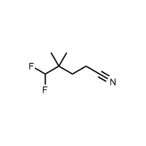 5,5-Difluoro-4,4-dimethylpentanenitrile|CS-1185975