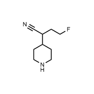 4-Fluoro-2-(piperidin-4-yl)butanenitrile|CS-1187902