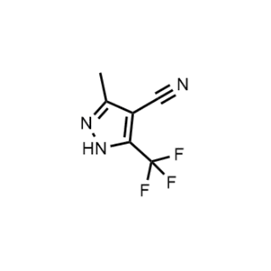 3-Methyl-5-(trifluoromethyl)-1H-pyrazole-4-carbonitrile|CS-1188459