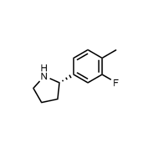 (S)-2-(3-Fluoro-4-methylphenyl)pyrrolidine|CS-1189299