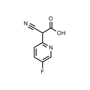 2-Cyano-2-(5-fluoropyridin-2-yl)acetic acid|CS-1189376