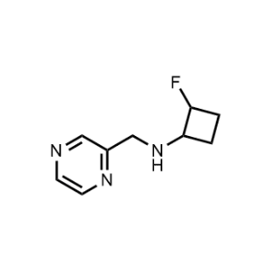 2-Fluoro-N-(pyrazin-2-ylmethyl)cyclobutan-1-amine|CS-1189689