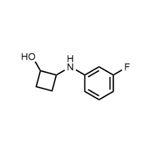 2-((3-Fluorophenyl)amino)cyclobutan-1-ol|CS-1189694