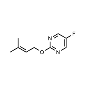 5-Fluoro-2-((3-methylbut-2-en-1-yl)oxy)pyrimidine|CS-1189877