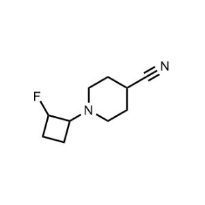 1-(2-Fluorocyclobutyl)piperidine-4-carbonitrile|CS-1189932