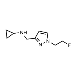 N-((1-(2-Fluoroethyl)-1H-pyrazol-3-yl)methyl)cyclopropanamine|CS-1190170