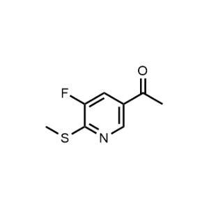 1-(5-Fluoro-6-(methylthio)pyridin-3-yl)ethan-1-one|CS-1190558