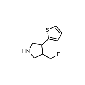 3-(Fluoromethyl)-4-(thiophen-2-yl)pyrrolidine|CS-1190562