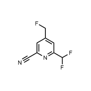 6-(Difluoromethyl)-4-(fluoromethyl)picolinonitrile|CS-1190626
