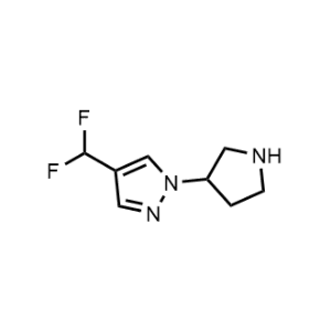 4-(Difluoromethyl)-1-(pyrrolidin-3-yl)-1H-pyrazole|CS-1191003