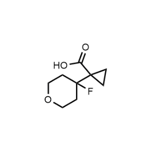 1-(4-Fluorotetrahydro-2H-pyran-4-yl)cyclopropane-1-carboxylic acid|CS-1191371