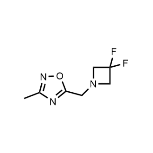 5-((3,3-Difluoroazetidin-1-yl)methyl)-3-methyl-1,2,4-oxadiazole|CS-1191568