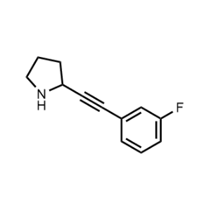 2-((3-Fluorophenyl)ethynyl)pyrrolidine|CS-1191695