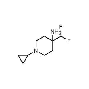 1-Cyclopropyl-4-(difluoromethyl)piperidin-4-amine|CS-1191939
