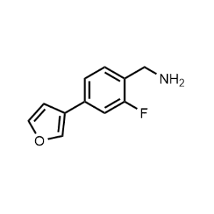(2-Fluoro-4-(furan-3-yl)phenyl)methanamine|CS-1192238