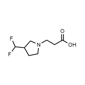 3-(3-(Difluoromethyl)pyrrolidin-1-yl)propanoic acid|CS-1192734