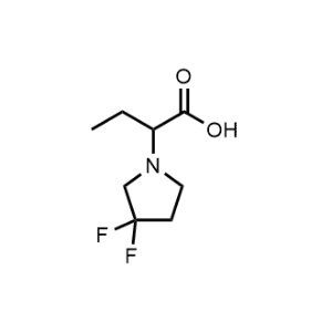2-(3,3-Difluoropyrrolidin-1-yl)butanoic acid|CS-1192745