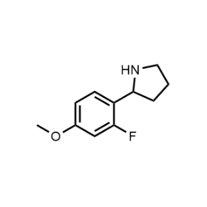 2-(2-Fluoro-4-methoxyphenyl)pyrrolidine|CS-1193412