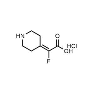 2-Fluoro-2-(piperidin-4-ylidene)acetic acid hydrochloride|CS-1193491