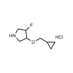 3-(Cyclopropylmethoxy)-4-fluoropyrrolidine hydrochloride|CS-1193496