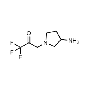 3-(3-Aminopyrrolidin-1-yl)-1,1,1-trifluoropropan-2-one|CS-1193575