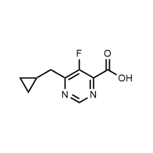6-(Cyclopropylmethyl)-5-fluoropyrimidine-4-carboxylic acid|CS-1193598