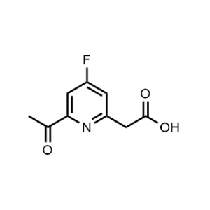 2-(6-Acetyl-4-fluoropyridin-2-yl)acetic acid|CS-1193856
