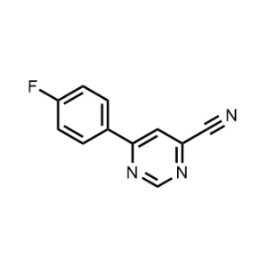 6-(4-Fluorophenyl)pyrimidine-4-carbonitrile|CS-1194738
