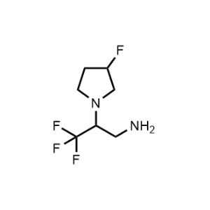 3,3,3-Trifluoro-2-(3-fluoropyrrolidin-1-yl)propan-1-amine|CS-1195040