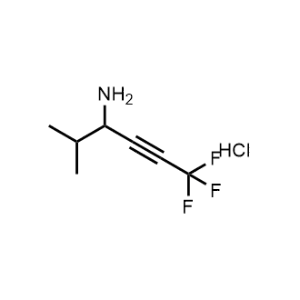 6,6,6-Trifluoro-2-methylhex-4-yn-3-amine hydrochloride|CS-1195497