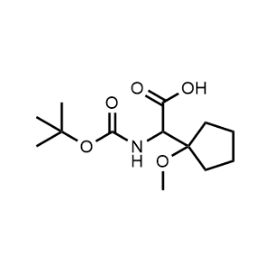 2-((tert-Butoxycarbonyl)amino)-2-(1-methoxycyclopentyl)acetic acid|CS-1195916