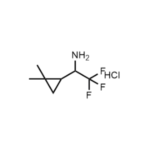 1-(2,2-Dimethylcyclopropyl)-2,2,2-trifluoroethan-1-amine hydrochloride|CS-1196538