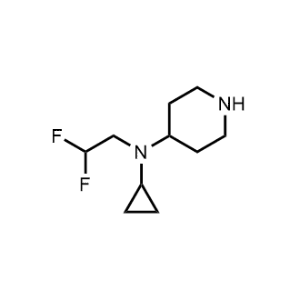 N-Cyclopropyl-N-(2,2-difluoroethyl)piperidin-4-amine|CS-1196966