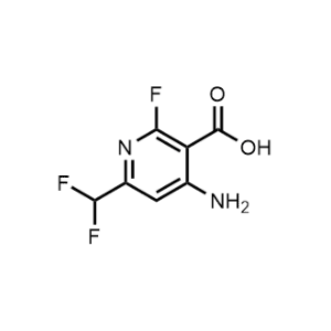 4-Amino-6-(difluoromethyl)-2-fluoronicotinic acid|CS-1197550