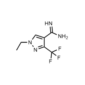 1-Ethyl-3-(trifluoromethyl)-1H-pyrazole-4-carboximidamide|CS-1197716