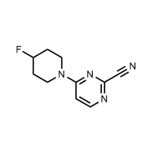 4-(4-Fluoropiperidin-1-yl)pyrimidine-2-carbonitrile|CS-1197832
