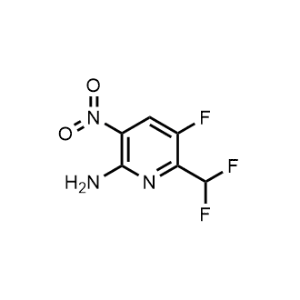 6-(Difluoromethyl)-5-fluoro-3-nitropyridin-2-amine|CS-1198074