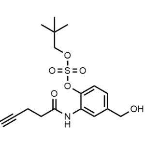 4-(Hydroxymethyl)-2-(pent-4-ynamido)phenyl neopentyl sulfate|CS-1198301