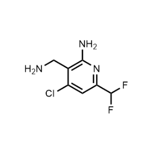 3-(Aminomethyl)-4-chloro-6-(difluoromethyl)pyridin-2-amine|CS-1198411