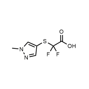 2,2-Difluoro-2-((1-methyl-1H-pyrazol-4-yl)thio)acetic acid|CS-1198674