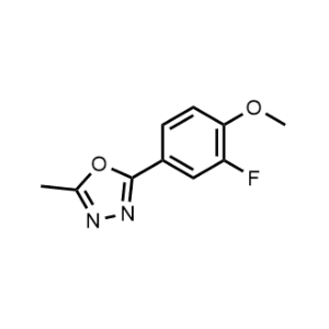 2-(3-Fluoro-4-methoxyphenyl)-5-methyl-1,3,4-oxadiazole|CS-1198683